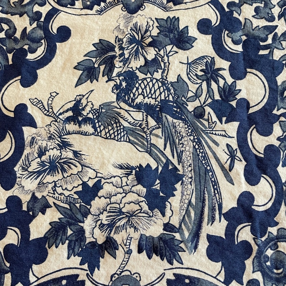 Ralph Lauren Blue and Cream Duvet Cover/2 shams